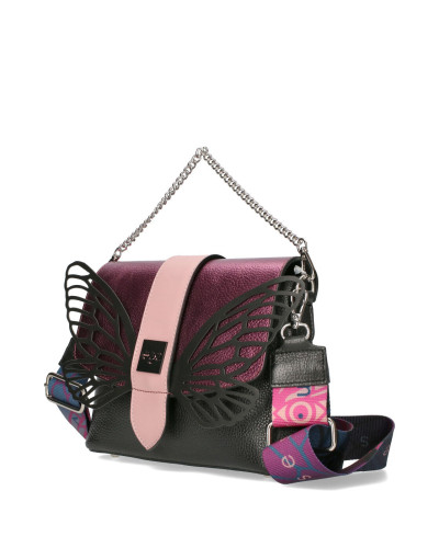 Wing bag with two interchangeable flaps