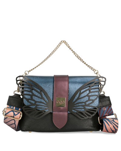 Wing bag with two interchangeable flaps