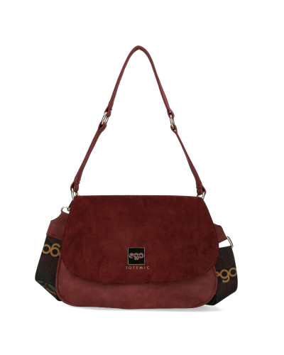 Suede bag with detachable fringes