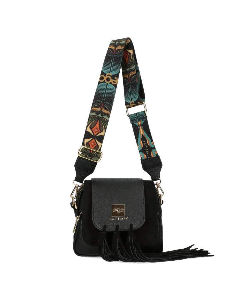 Mała torebka z odpinanymi frędzlami