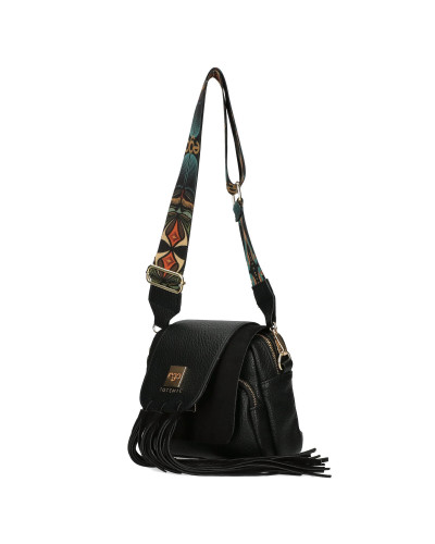 Mała torebka z odpinanymi frędzlami