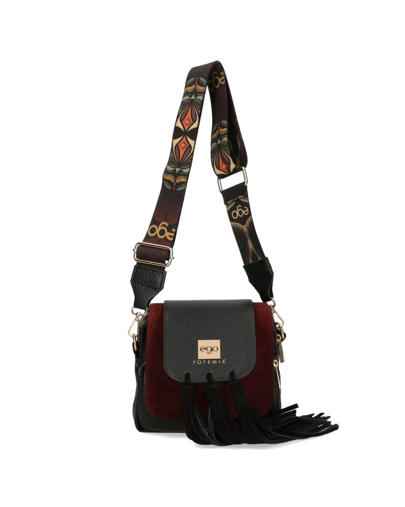 Mała torebka z odpinanymi frędzlami