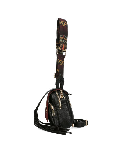 Mała torebka z odpinanymi frędzlami