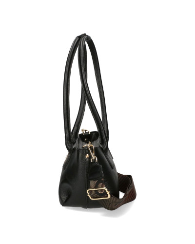 Elongated bag with a flower
