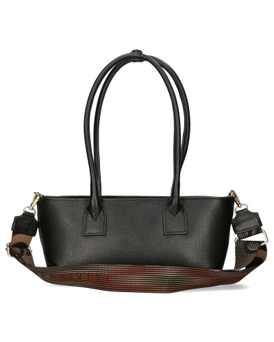 Torebka o wydłużonym kształcie z kwiatem