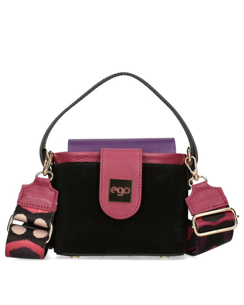 A small suitcase made of natural leather