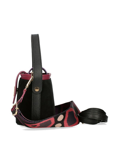 A small suitcase made of natural leather