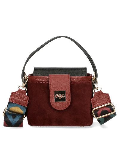 A small suitcase made of natural leather