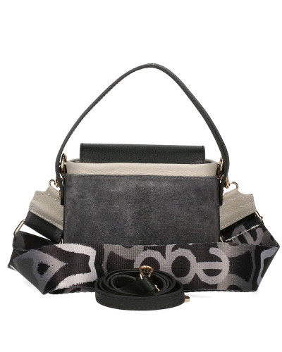 A small suitcase made of natural leather