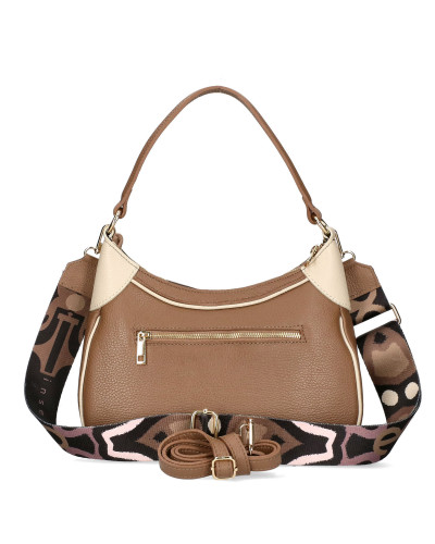 Shoulder bag made of natural leather