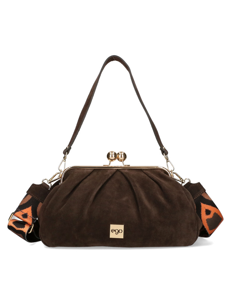 Miękka torebka zapinana na bigiel