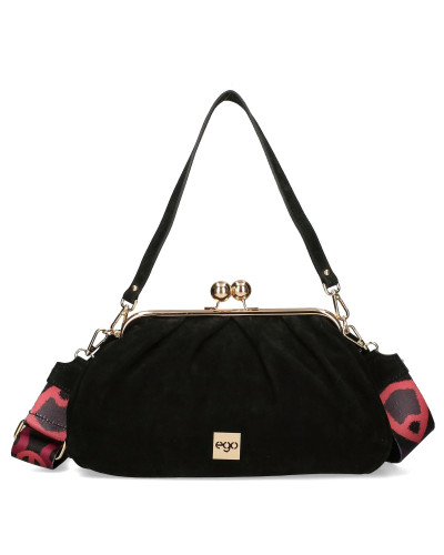 Miękka torebka zapinana na bigiel