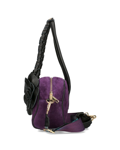 Torebka damska z odpinanym kwiatem