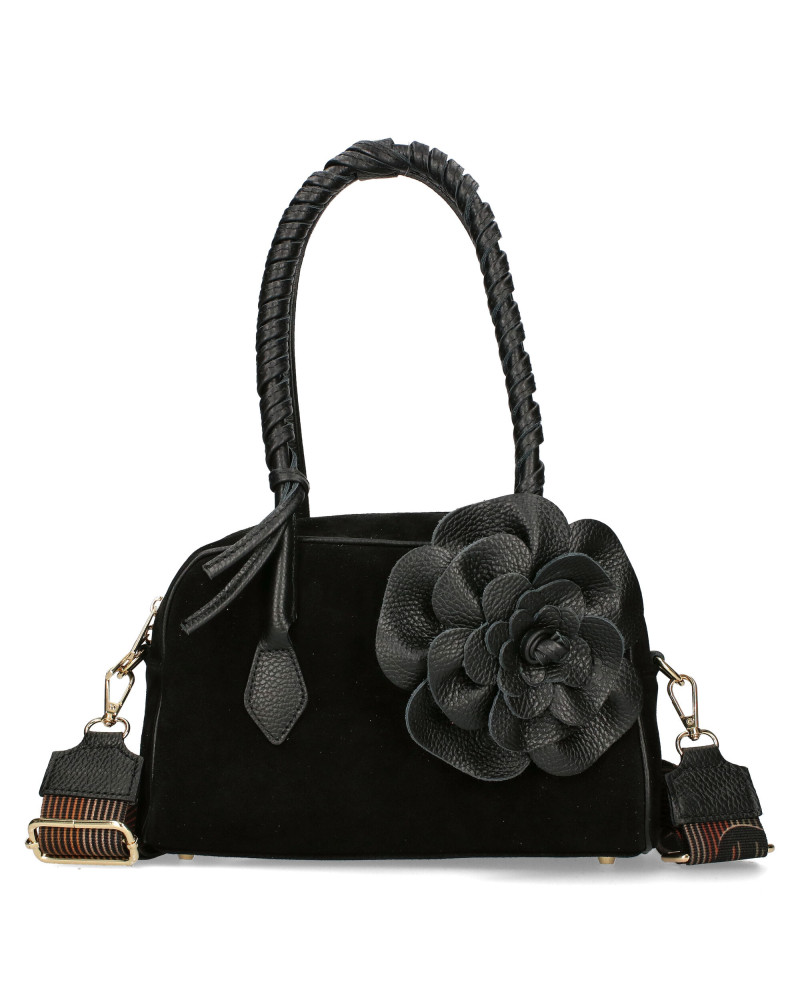 Torebka damska z odpinanym kwiatem