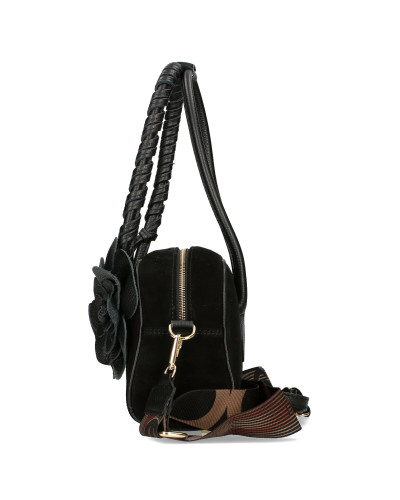 Torebka damska z odpinanym kwiatem