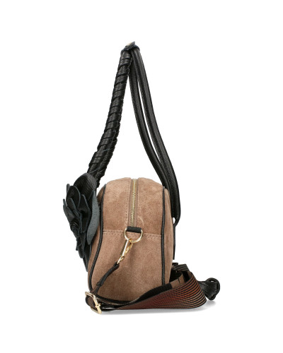 Torebka damska z odpinanym kwiatem