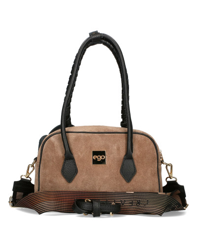 Torebka damska z odpinanym kwiatem