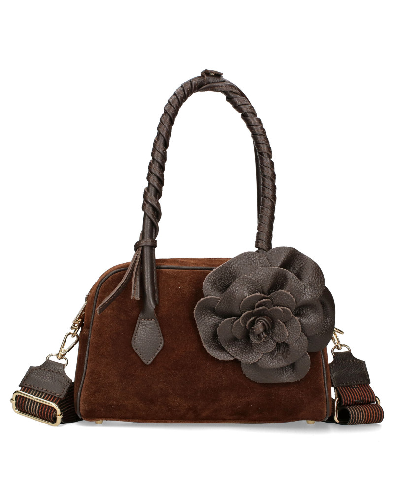 Torebka damska z odpinanym kwiatem