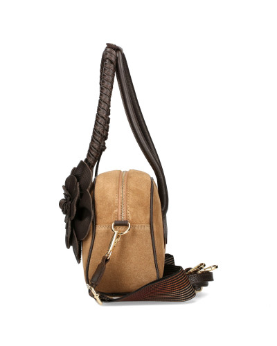 Torebka damska z odpinanym kwiatem