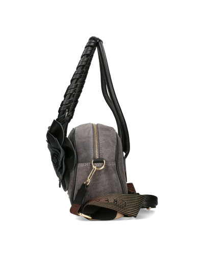 Torebka damska z odpinanym kwiatem