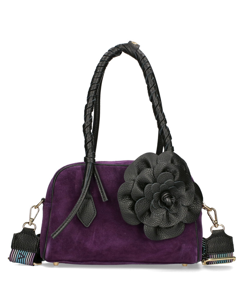 Torebka damska z odpinanym kwiatem