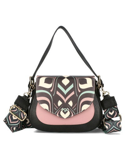 Bag with two interchangeable flaps