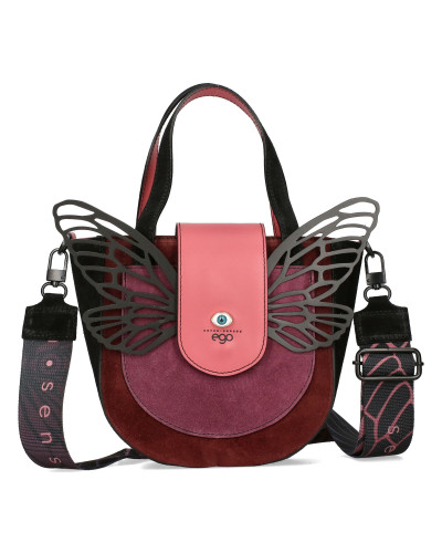 BOSCA Leather handbag with detachable wings