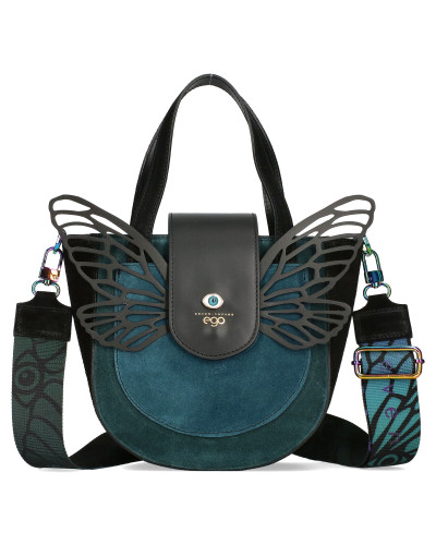 BOSCA Leather handbag with detachable wings