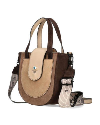 BOSCA Torebka skórzana z odpinanymi skrzydłami