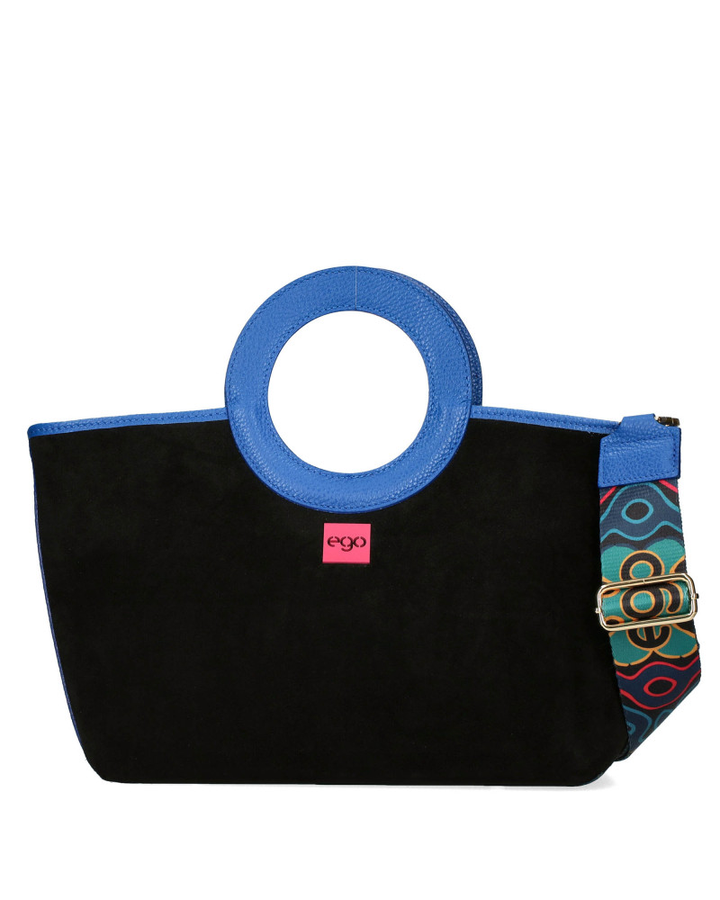 Double-sided bag with a round handle