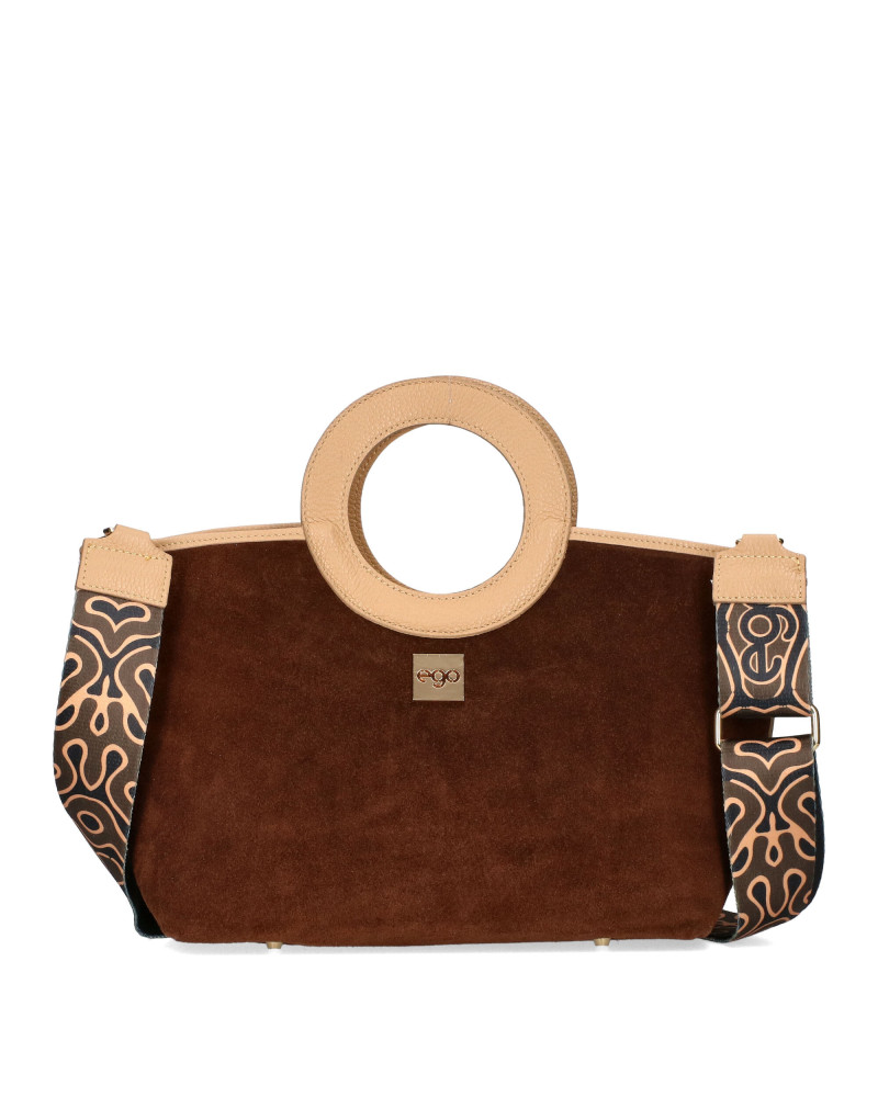 Dwustronna torebka z okrągłym uchwytem