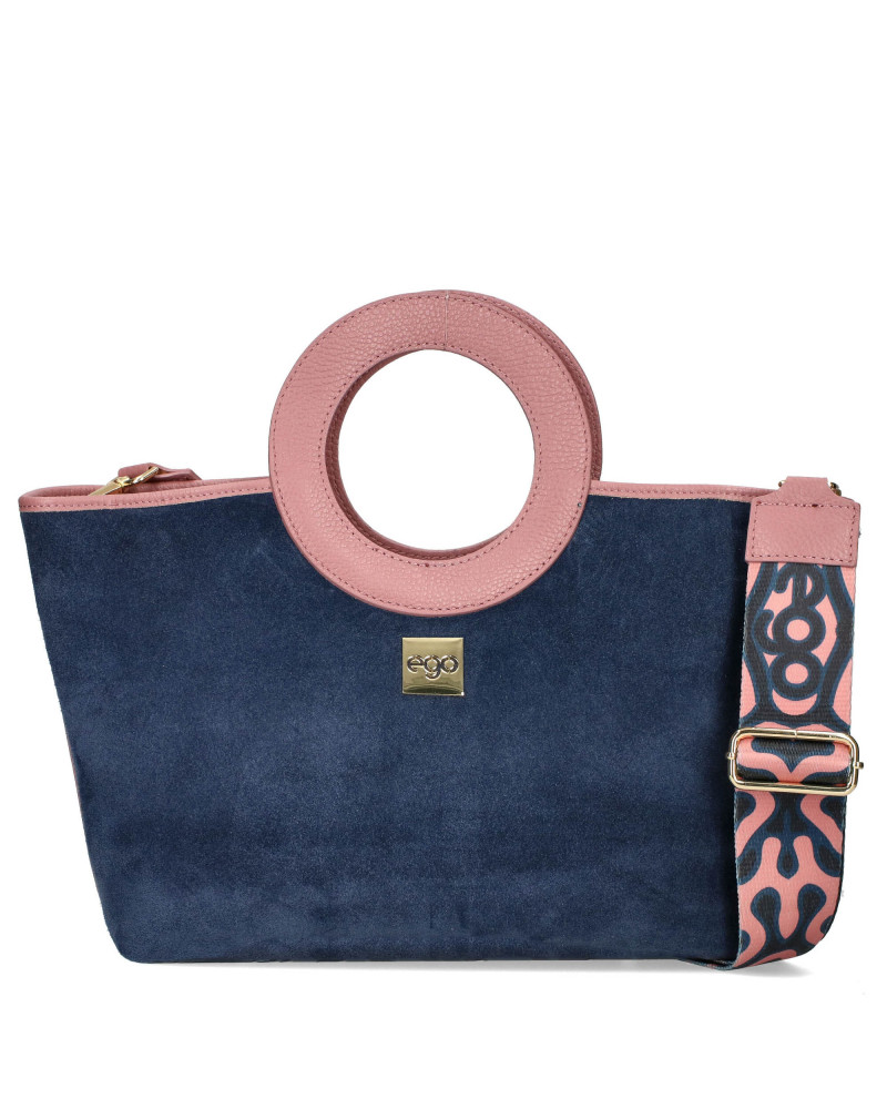 Dwustronna torebka z okrągłym uchwytem