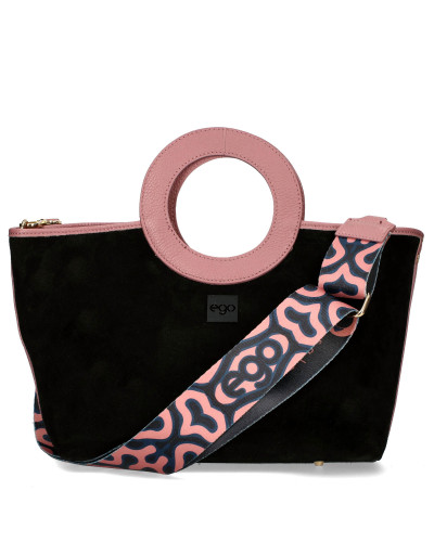 Dwustronna torebka z okrągłym uchwytem