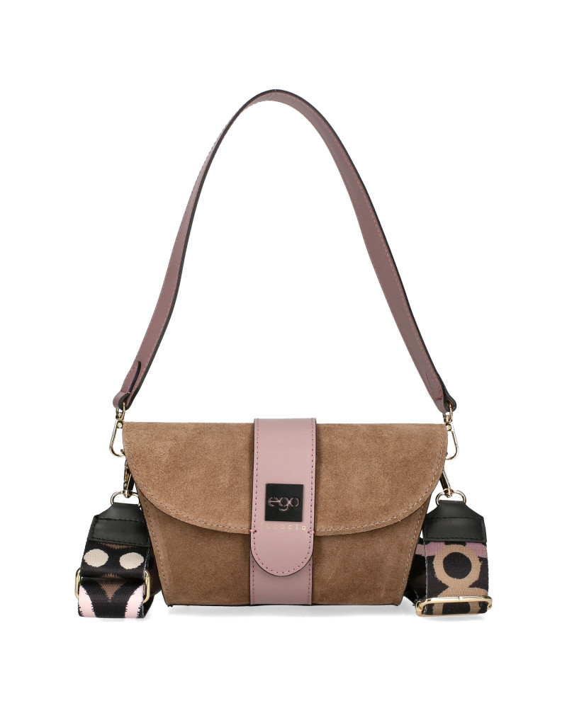 Torebka listonoszka z języczkiem na środku