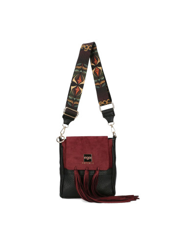 Bag-backpack with fringes