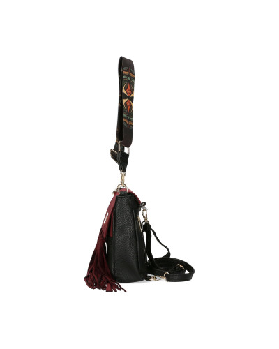 Bag-backpack with fringes