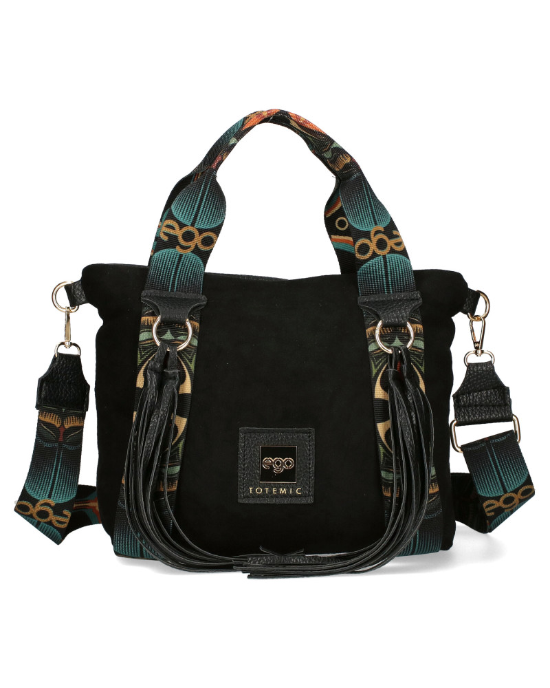 Medium-sized bag with detachable fringes