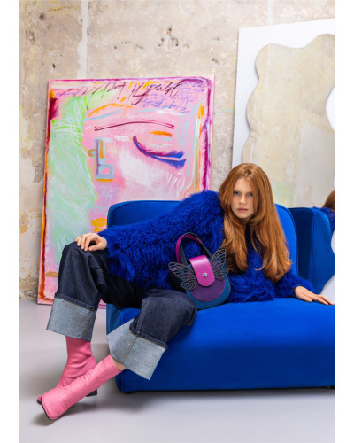 BOSCA Leather handbag with detachable wings