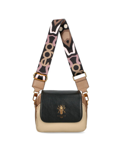 Small bag with interchangeable flaps