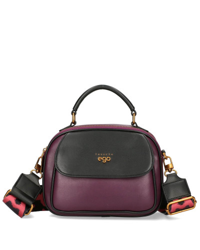 Small two-compartment women's handbag