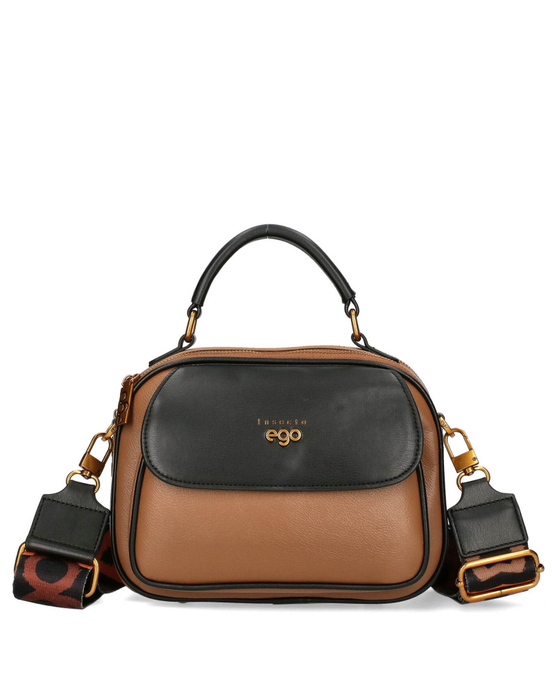 Small two-compartment women's handbag