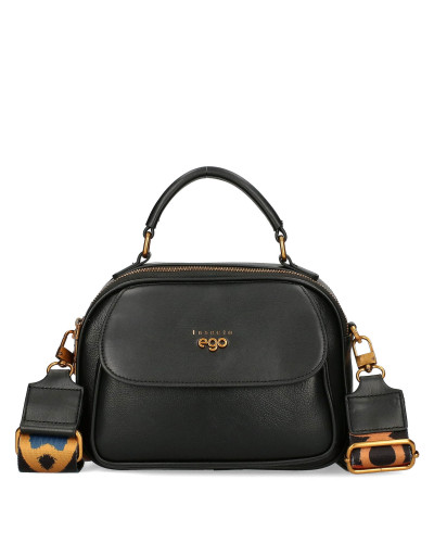 Small two-compartment women's handbag