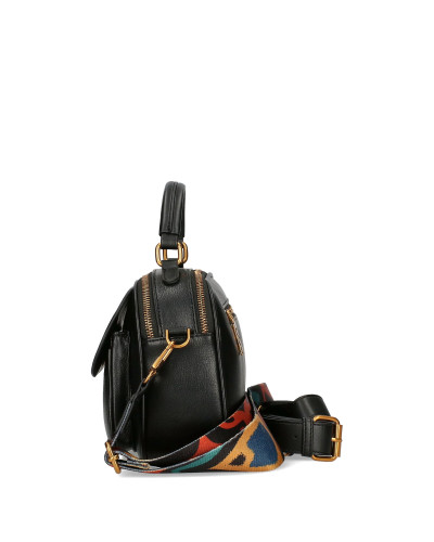 Small two-compartment women's handbag