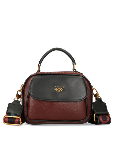 Small two-compartment women's handbag