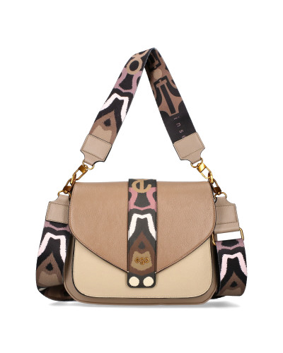 Messenger bag with two interchangeable flaps