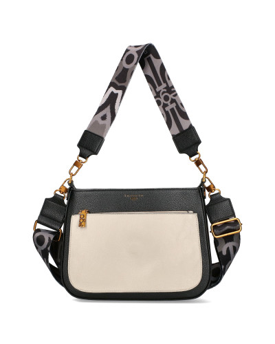 Messenger bag with two interchangeable flaps