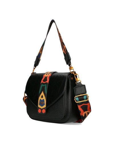 Messenger bag with two interchangeable flaps