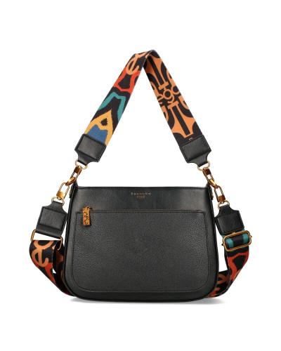 Messenger bag with two interchangeable flaps