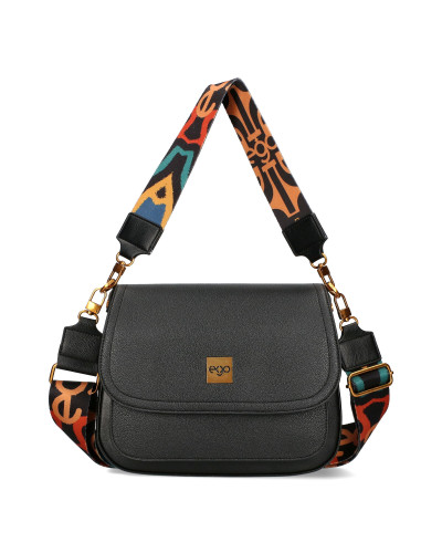 Torebka listonoszka z dwoma wymiennymi klapkami