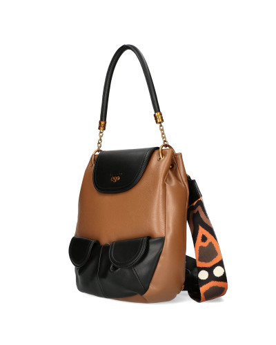 Torebko - plecak z kieszeniami na przodzie